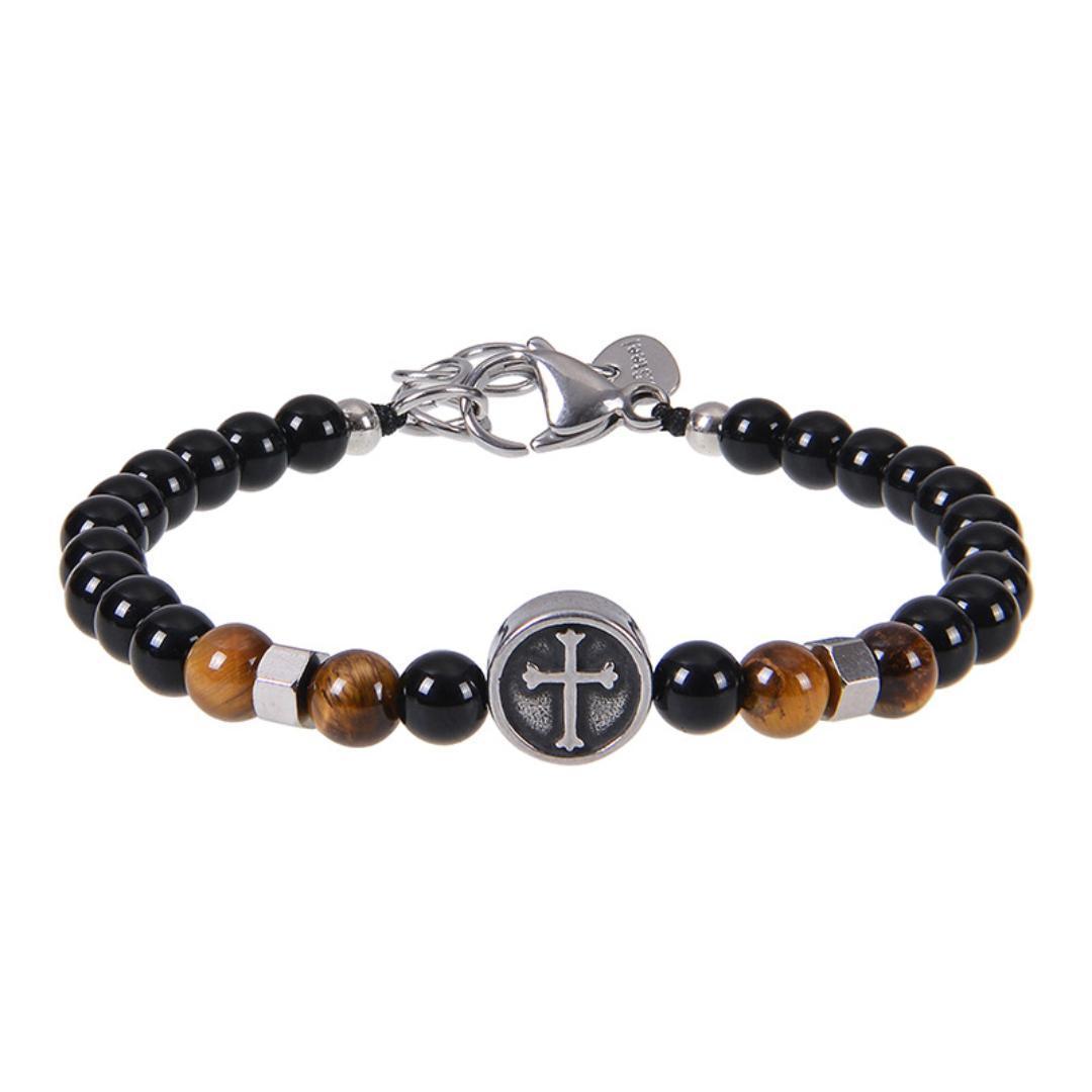 Pathfinder Cross Beaded Bracelet-Cross Bracelet-Auswara