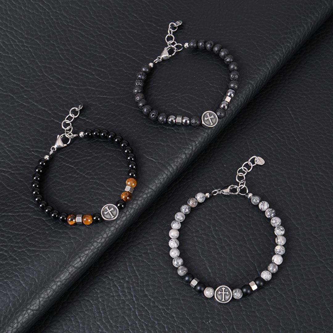 Pathfinder Cross Beaded Bracelet-Cross Bracelet-Auswara