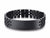 Personalised Black Colour Link Bracelet-Personalised Bracelet-Auswara