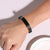 Personalised Black Leather Medical Alert ID Bracelet-Medical ID Bracelet-Auswara