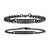 Personalised Black Matching Couples Bracelets with Link Chain-Couple Bracelet-Auswara