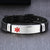 Personalised Black Medical Alert ID Mesh Bracelet-Medical ID Bracelet-Auswara