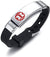 Personalised Black Silicone Medical Alert ID Bracelet-Medical ID Bracelet-Auswara