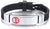 Personalised Black Silicone Medical Alert ID Bracelet-Medical ID Bracelet-Auswara