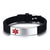 Personalised Black Silicone Medical Alert ID Bracelet-Medical ID Bracelet-Auswara