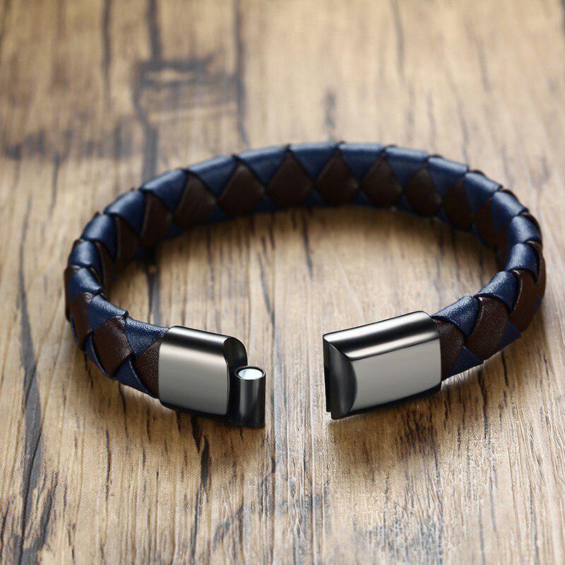 Personalised Braided Leather for Men Auswara