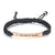 Personalised Couples Bar Bracelets with Cubic Zirconia-Couple Bracelet-Auswara