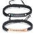 Personalised Couples Bar Bracelets with Cubic Zirconia