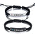 Personalised Couples Engravable Bar Bracelets with Cubic Zirconia-Couple Bracelet-Auswara