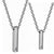 Personalised Couples Vertical Bar Necklace-Couples Necklace-Auswara