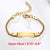 Personalised Gold Colour Child ID Bracelet