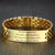 Personalised Gold Colour Link Bracelet (OLD TEMPLATE)-Personalised Bracelet-Auswara