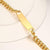 Personalised Gold Colour Medical Alert Chain Bracelet-Medical ID Bracelet-Auswara