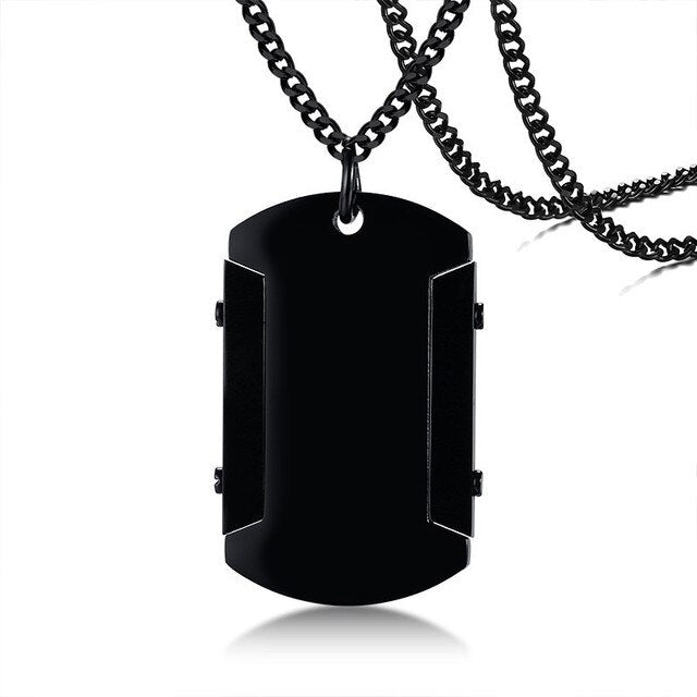 Personalised ID Dog Tag Necklace-Personalised Necklace-Auswara