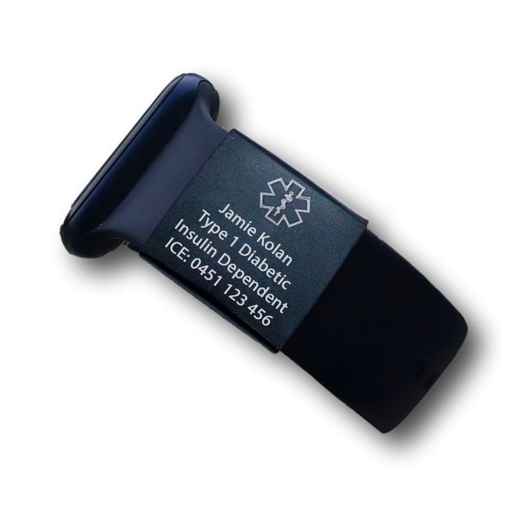 Personalised ID Tag for Watch Band & Fitness Trackers-Medical ID Bracelet-Auswara