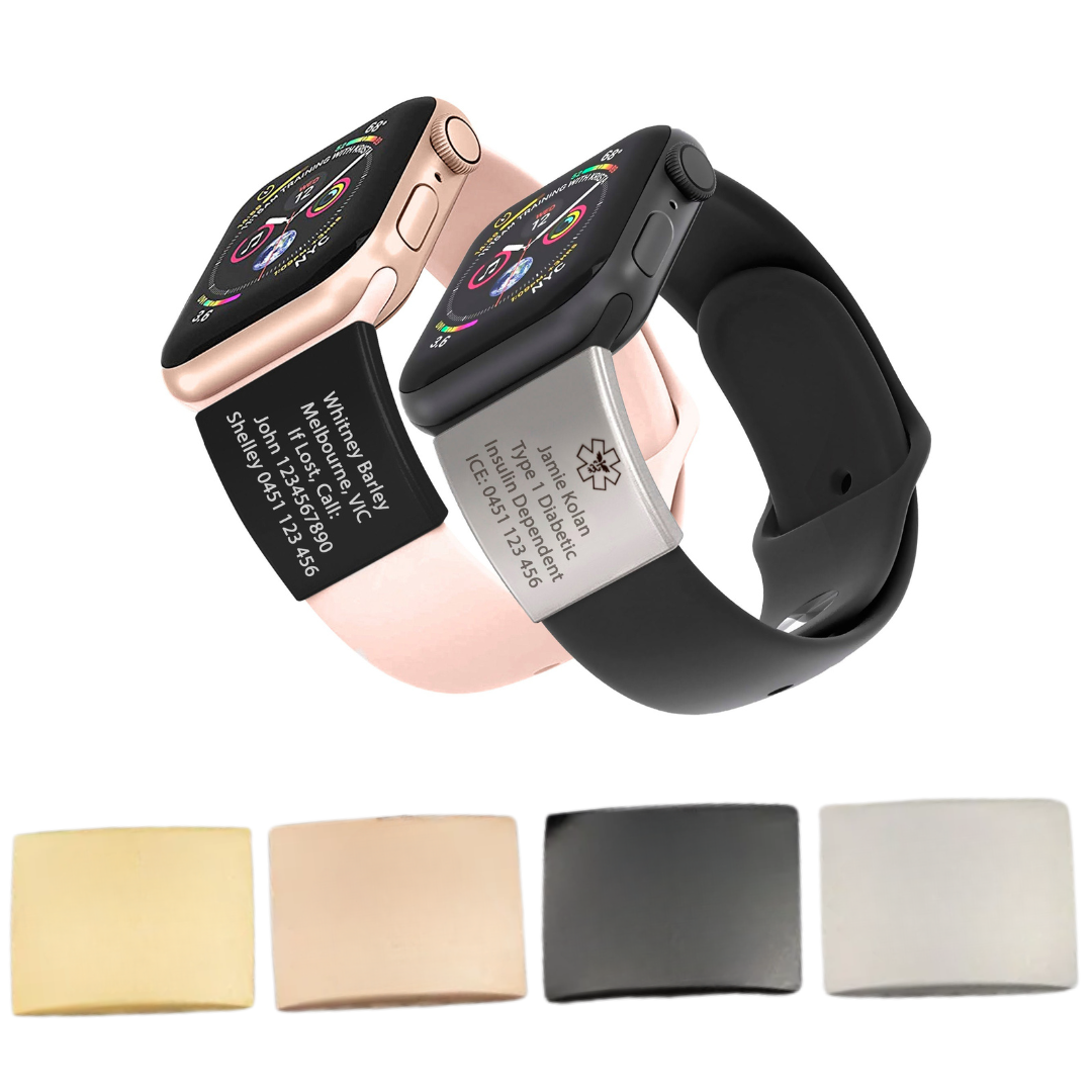 Personalised ID Tag for Watch Band & Fitness Trackers