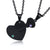 Personalised Key to my Heart Couples Necklace with Cubic Zirconia-Couples Necklace-Auswara