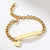 Personalised Kids & Tweens ID Bracelet with Heart Charm - Gold-Kids Bracelet-Auswara