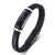Personalised Leather Bracelet with Black Bar (OLD TEMPLATE)-Personalised Bracelet-Auswara