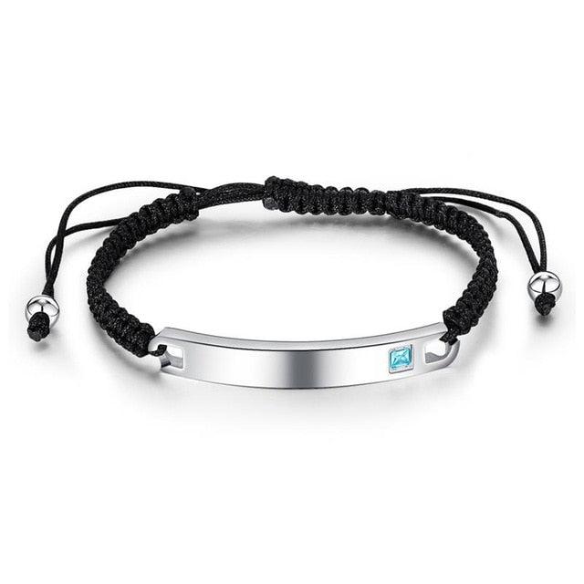 Personalised Matching Rope Bracelets for Couples Auswara