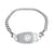 Personalised Medical Alert Bracelet with White Logo-Medical ID Bracelet-Auswara