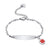 Personalised Medical Alert Heart Link Bracelet-Medical ID Bracelet-Auswara