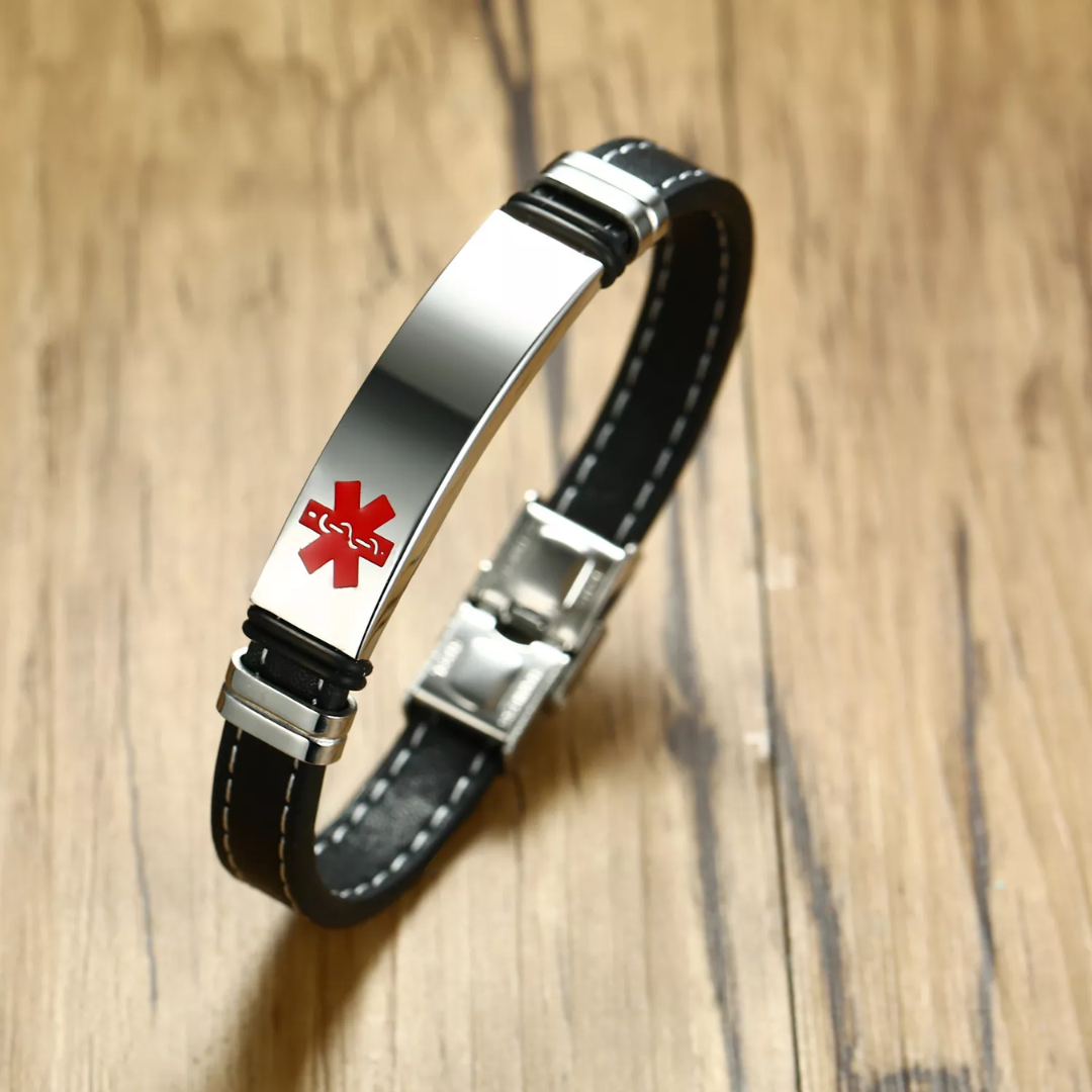 Personalised Medical Alert ID Bracelet