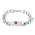 Personalised Medical Alert ID Chain Bracelet-Medical ID Bracelet-Auswara