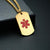 Personalised Medical Gold Colour ID Tag Necklace-Medical Necklace-Auswara
