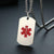 Personalised Medical Silver Colour ID Tag Necklace-Medical Necklace-Auswara