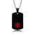 Personalised Medical Steel ID Dog Tag – Black Colour-Medical Necklace-Auswara