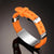 Personalised Orange Silicone ID Bracelet-Identification Bracelet-Auswara