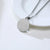 Personalised Round Medical Tag ID Necklace – Silver Colour-Medical Necklace-Auswara