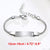 Personalised Silver Colour Child ID Bracelet-Kids Bracelet-Auswara