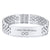 Personalised Silver Colour Link Bracelet-Personalised Bracelet-Auswara