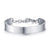Personalised Silver Colour Steel Cuff for Women-Women Bracelets-Auswara