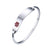 Personalised Silver Medical Alert ID Bangle Bracelet-Medical ID Bracelet-Auswara