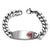 Personalised Silver Steel Medical Alert Chain Bracelet-Medical ID Bracelet-Auswara