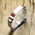Personalised Silver Steel Medical Alert ID Mesh Bracelet-Medical ID Bracelet-Auswara
