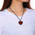Personalised Stainless Steel Medical Heart ID Pendant – Black Colour-Medical Necklace-Auswara
