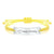 Personalised Yellow ID Rope Braided Bracelet-Identification Bracelet-Auswara