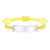 Personalised Yellow ID Rope Braided Bracelet-Identification Bracelet-Auswara