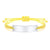 Personalised Yellow ID Rope Braided Bracelet-Identification Bracelet-Auswara