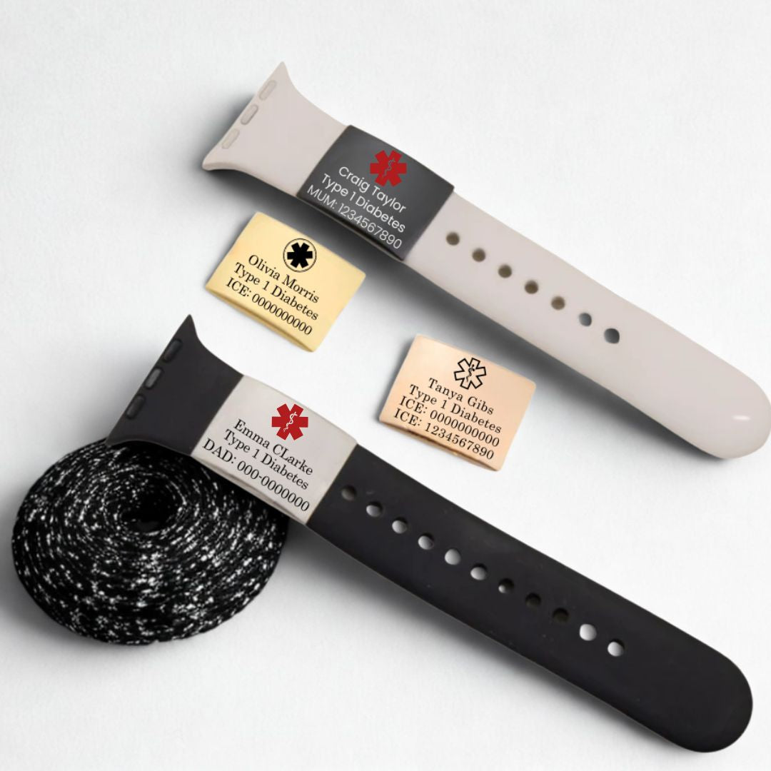Personalised ID Tag for Watch Band & Fitness Trackers