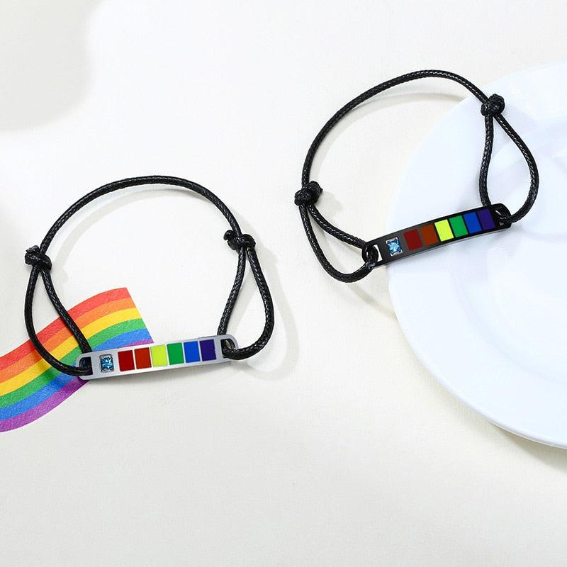 Pride LGBT Rope Bracelet-LGBT Bracelet-Auswara