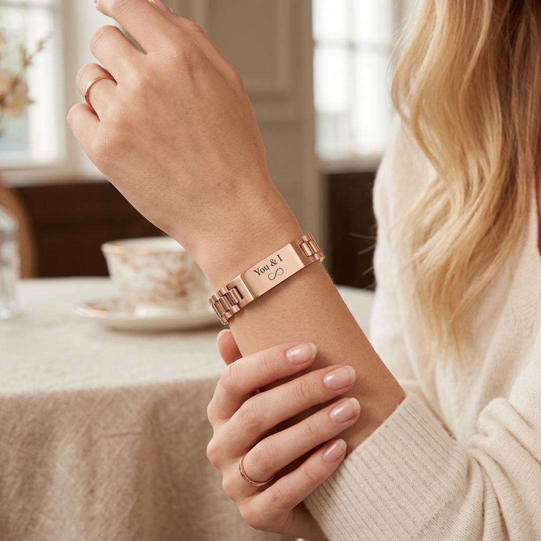 PrimeLink Personalised Unisex Bracelet-Personalised Bracelet-Auswara