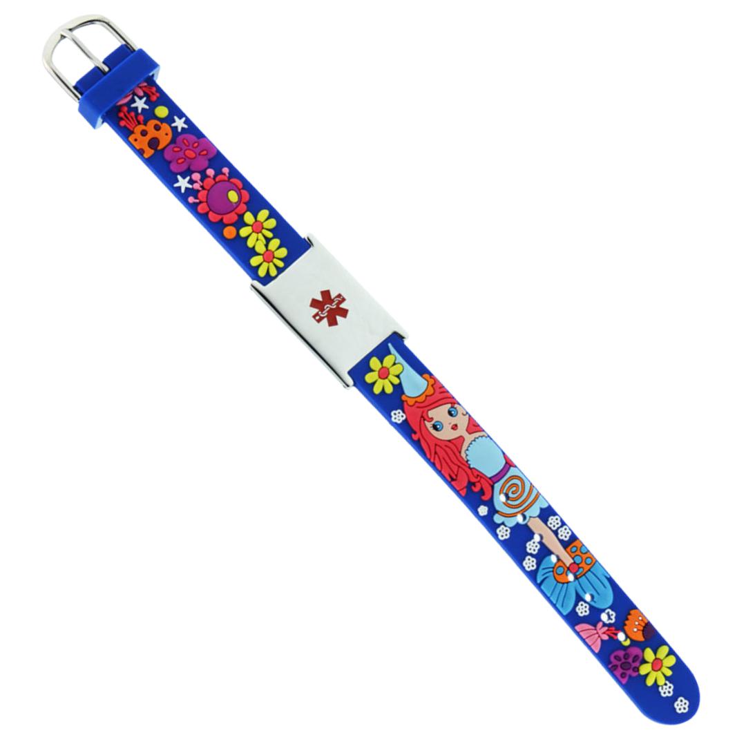 Princess & Flowers Kids Medical Alert Bracelet-Kids Medical Alert Bracelet-Auswara