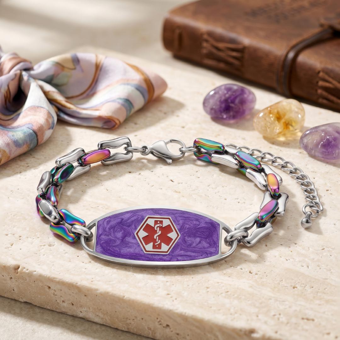 Radiant Tide Medical ID Bracelet-Medical ID Bracelet-Auswara