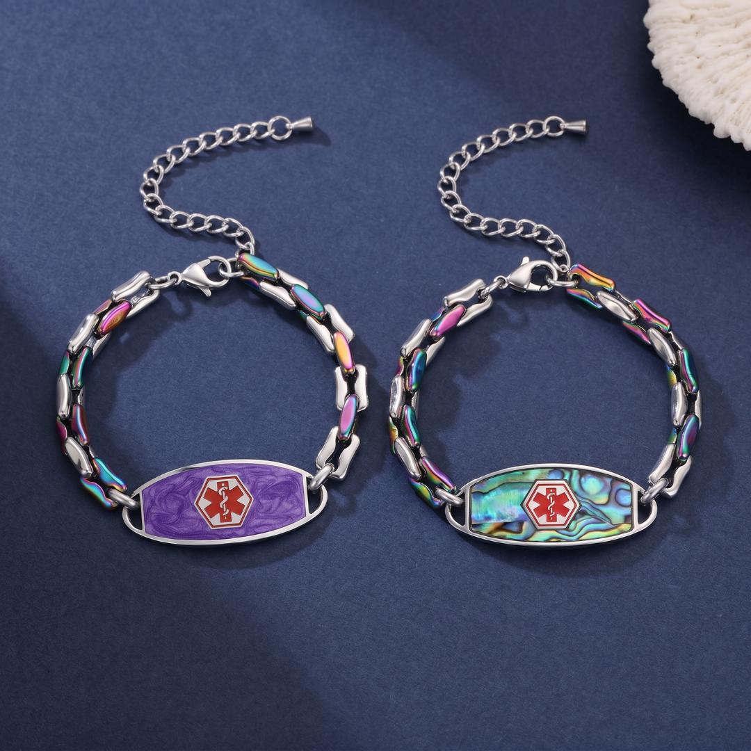 Radiant Tide Medical ID Bracelet-Medical ID Bracelet-Auswara