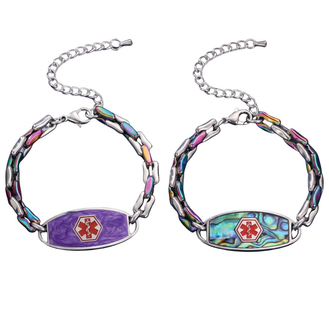 Radiant Tide Medical ID Bracelet-Medical ID Bracelet-Auswara